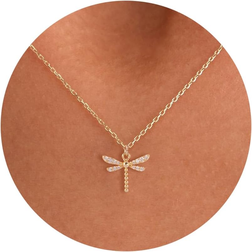 14K Gold Butterfly Pendant Necklace - Flutter & Fetch, Co.