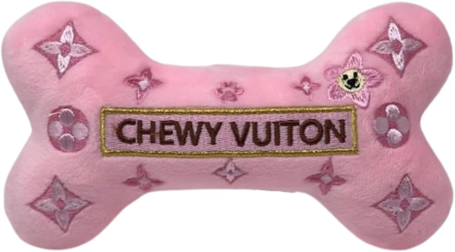 Chewy Vuiton Dog Plush Toy Purse
