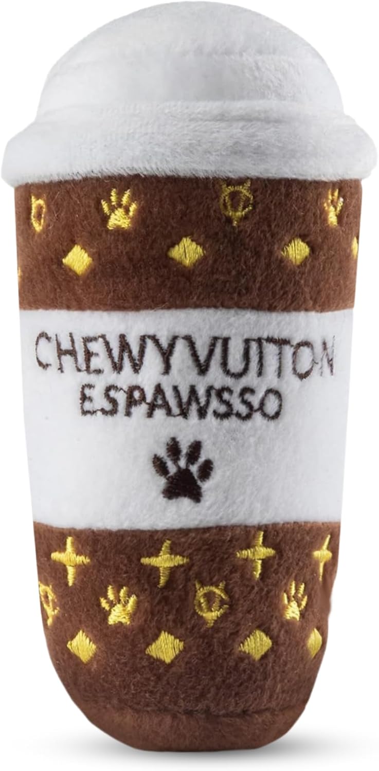 Chewy Vuiton Dog Plush Toy Purse
