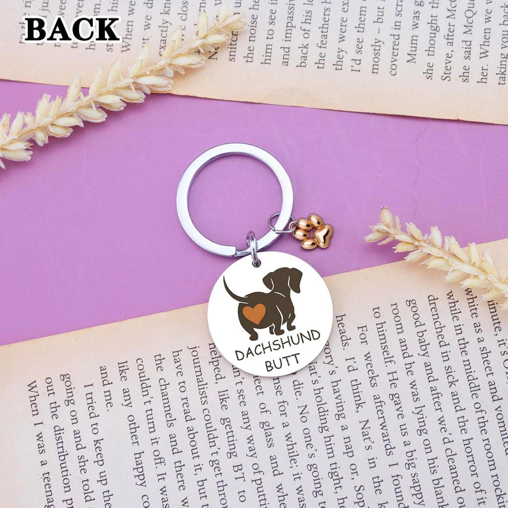 Funny Dachshund Keychain Gift