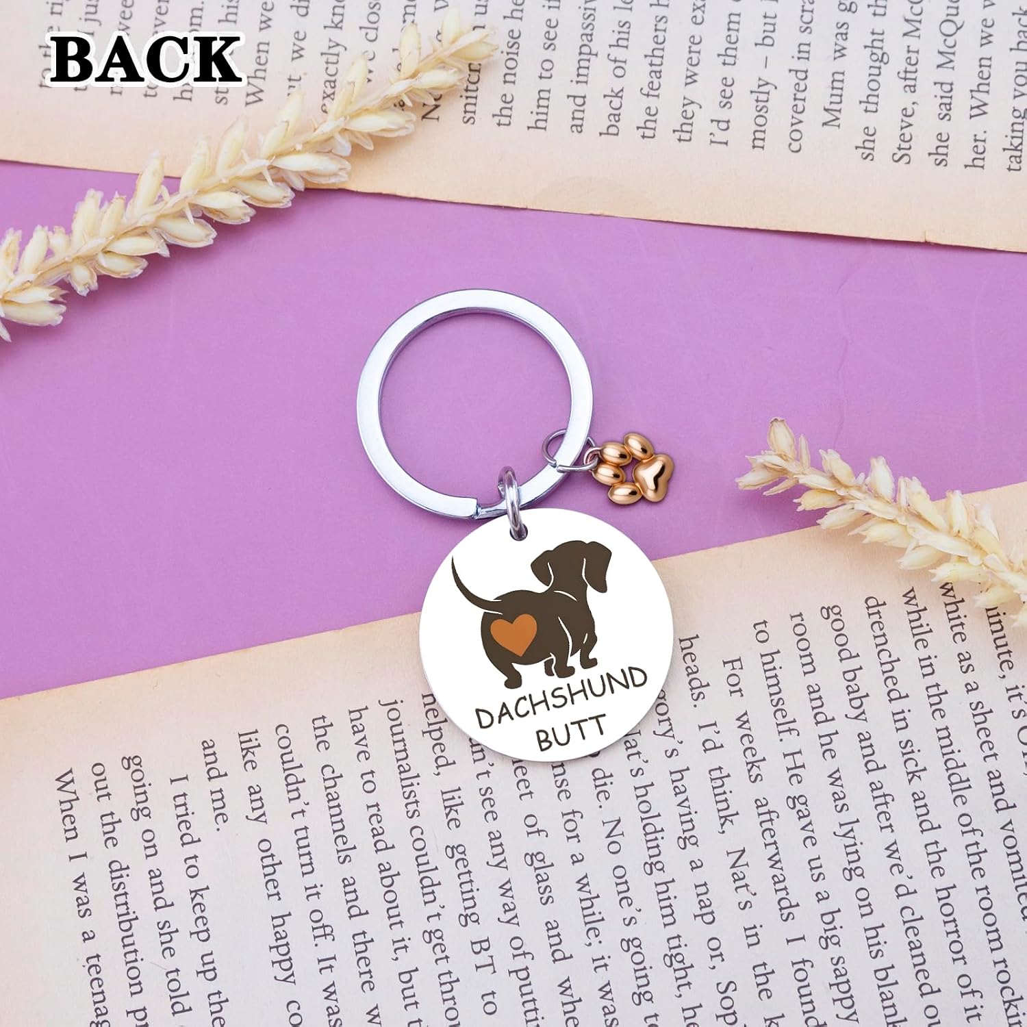 Funny Dachshund Keychain Gift