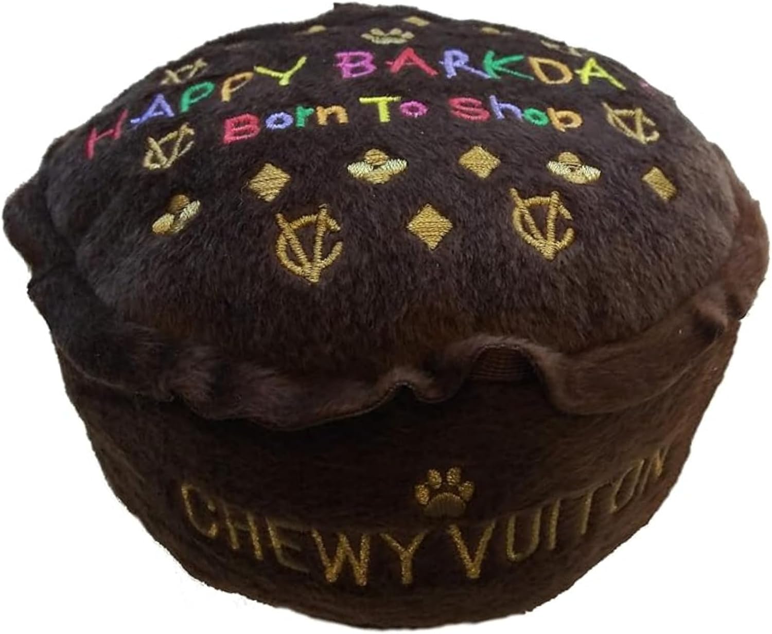 Chewy Vuiton Dog Plush Toy Purse