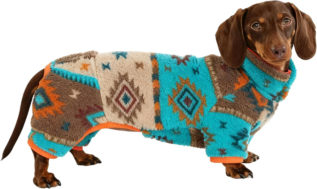 Boho Flannel 4-Leg Warm Winter Onesie Small and Medium Dogs