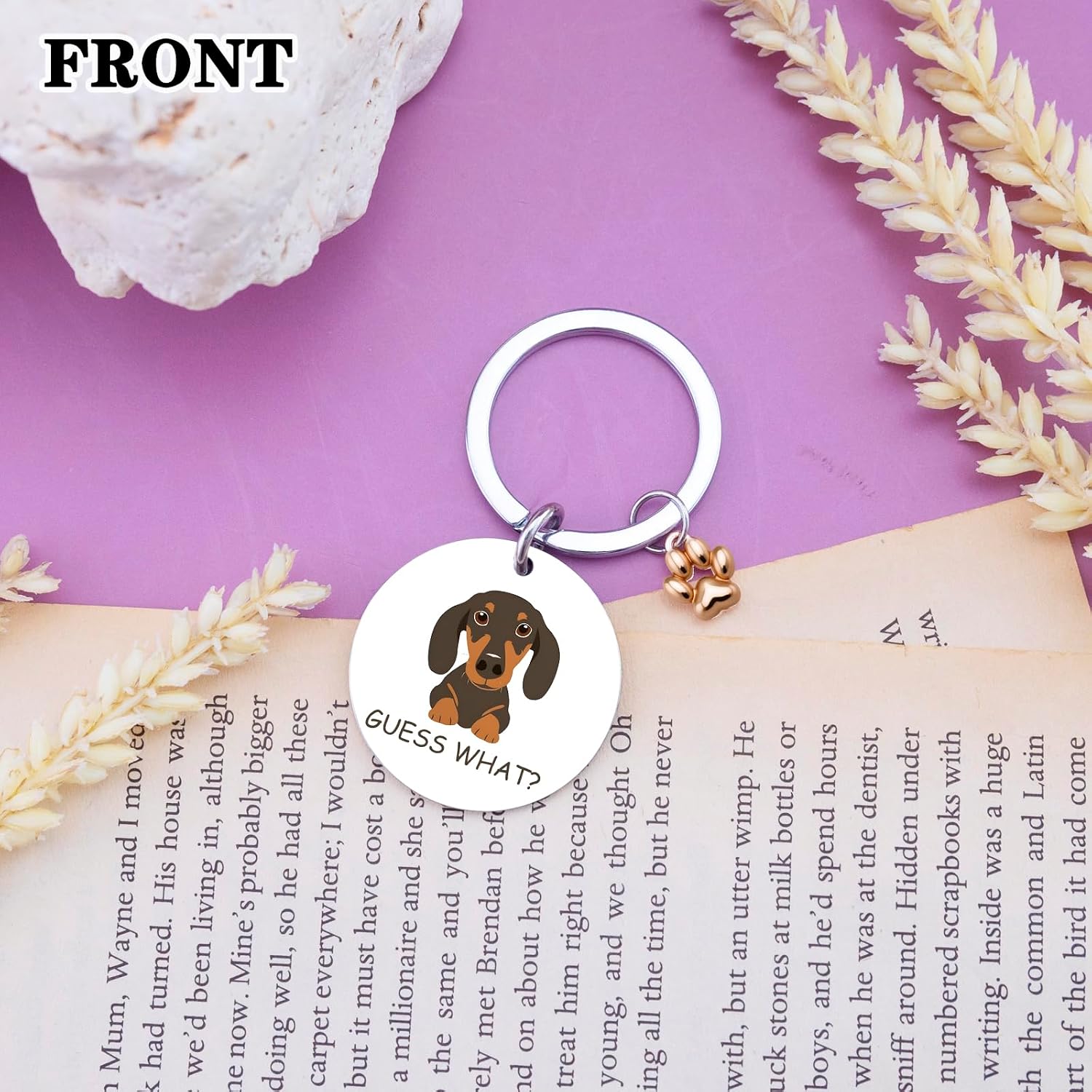 Funny Dachshund Keychain Gift