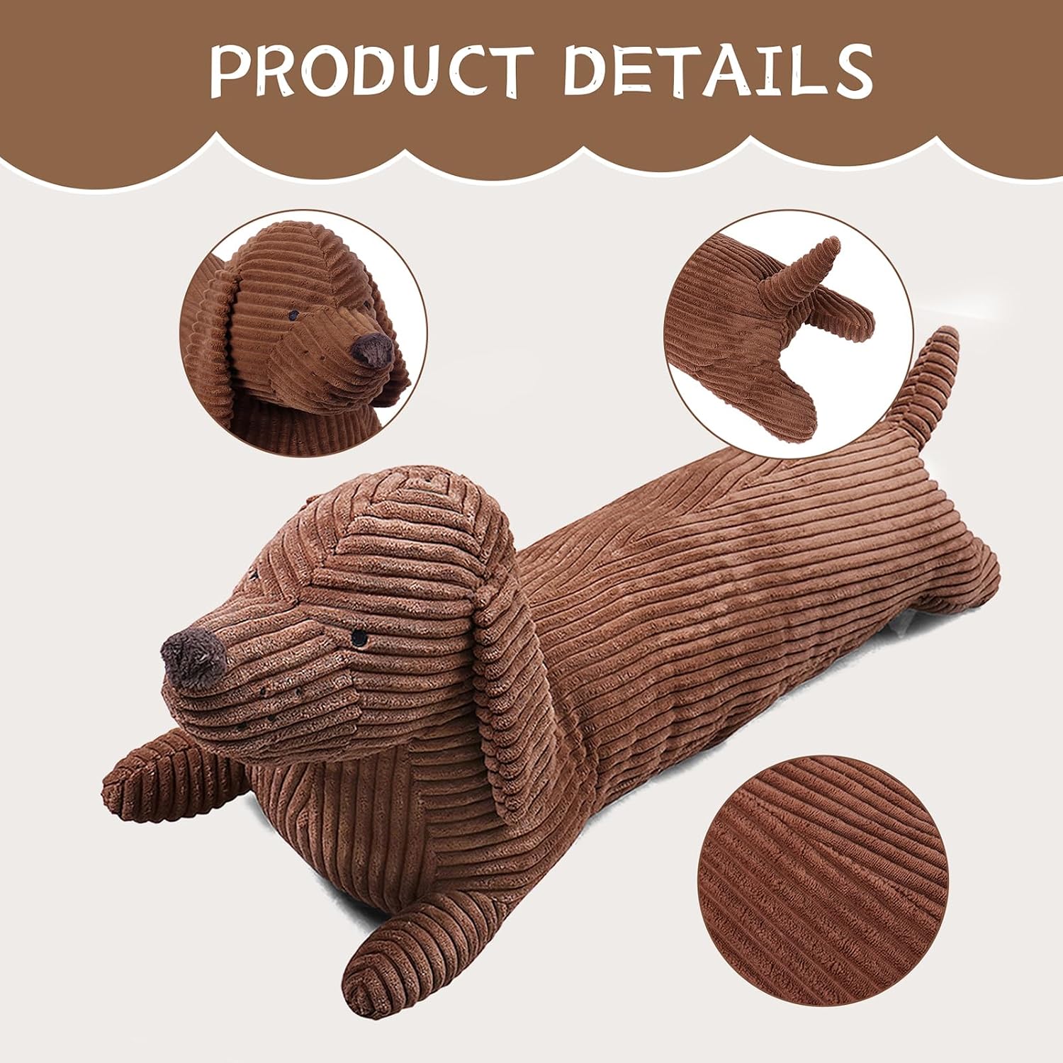 Large Dachshund Dog Stuffed Animal Plush