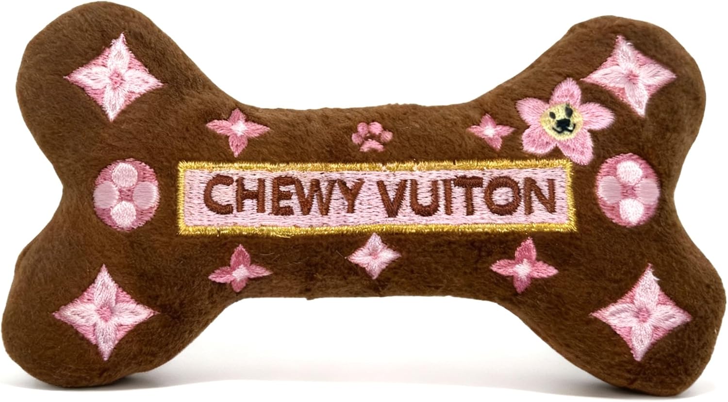 Chewy Vuiton Dog Plush Toy Purse