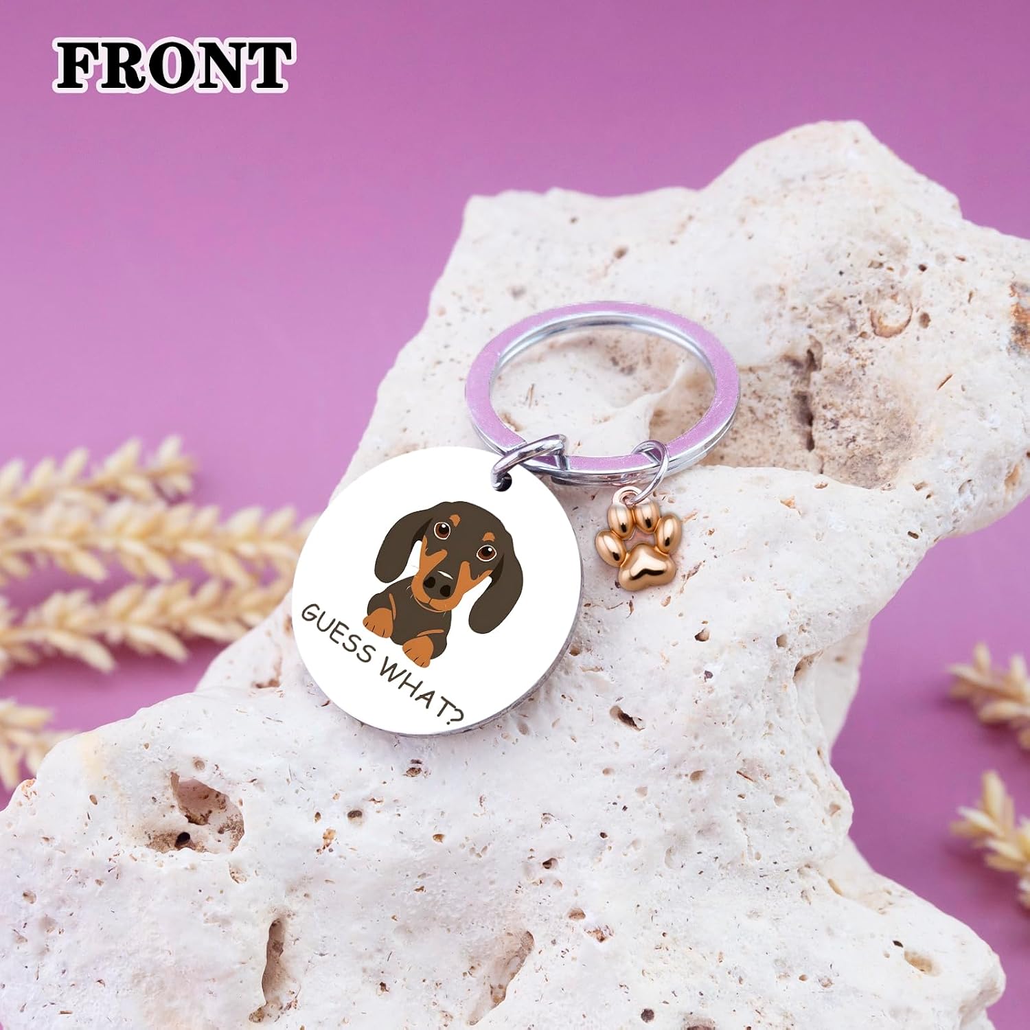 Funny Dachshund Keychain Gift