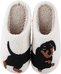 Dachshund Fuzzy Slippers - Cozy Non-Slip House Shoes