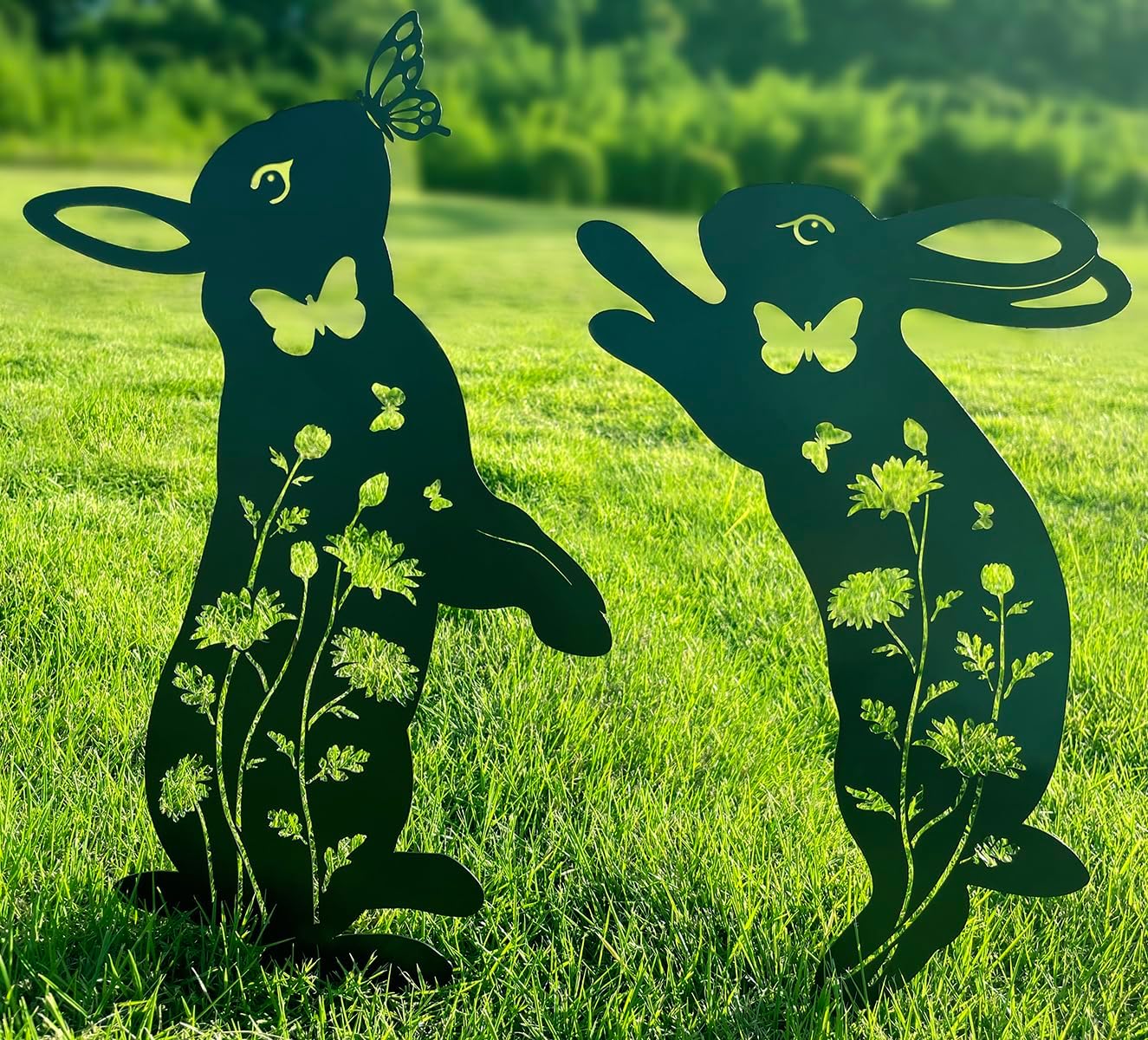 Rust Proof Metal Black Silhouette Decorative Garden Stakes for Yard, Patio, Lawn Decorations, Dachshund Outdoor Decor Yard Art