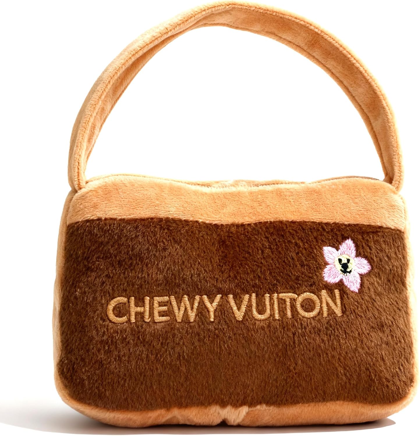 Chewy Vuiton Dog Plush Toy Purse