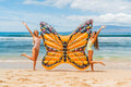 Giant Monarch Butterfly 2 Person Inflatable Pool Float