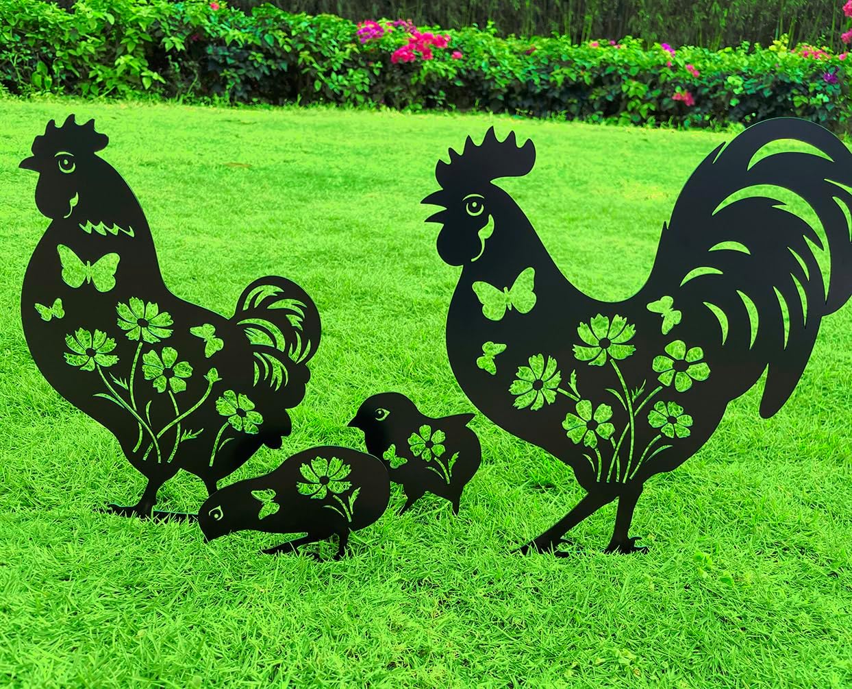 Rust Proof Metal Black Silhouette Decorative Garden Stakes for Yard, Patio, Lawn Decorations, Dachshund Outdoor Decor Yard Art