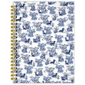 Blue Floral Dachshund Notebook Journal - Spiral/Hardcover