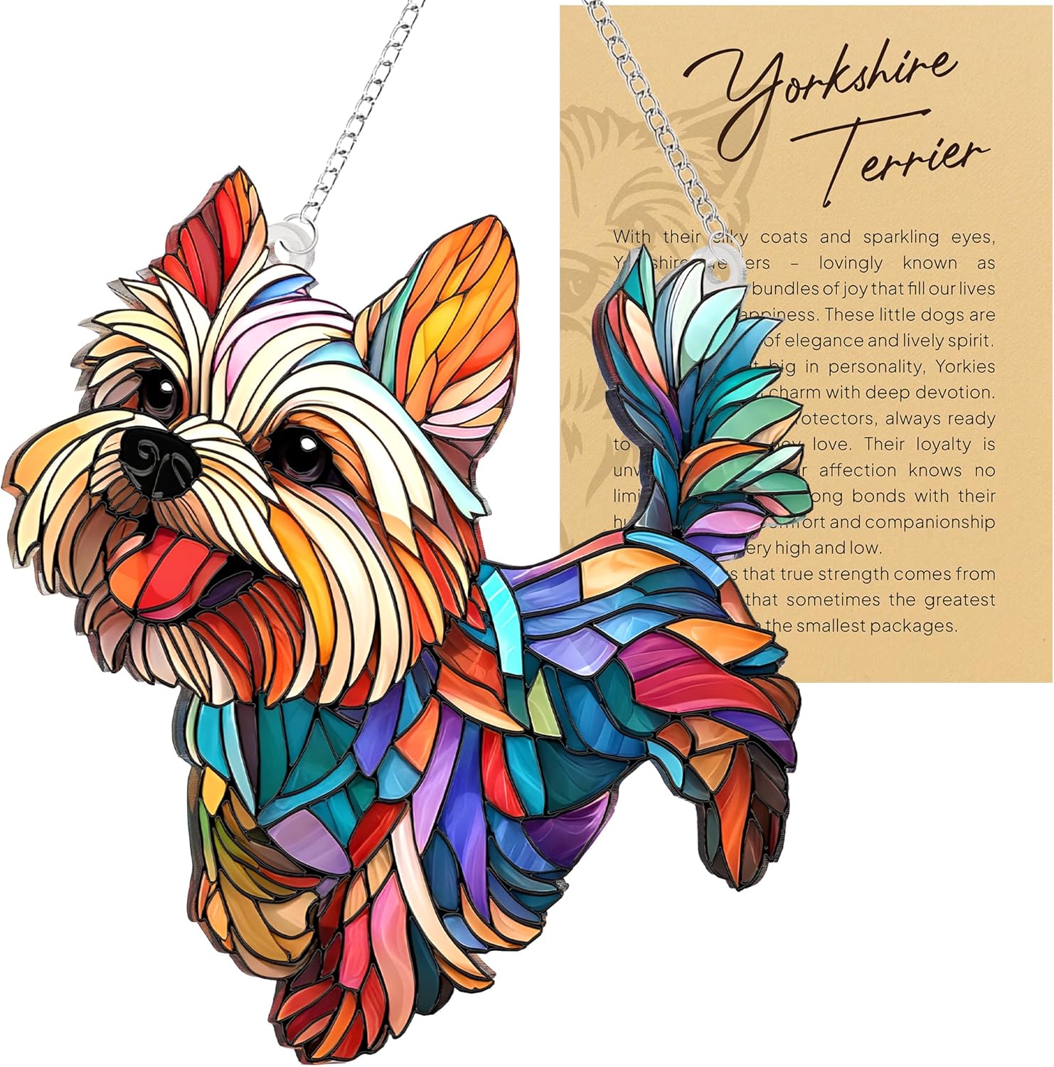 Adorable Dachshund Sun Catcher Hanging Ornament