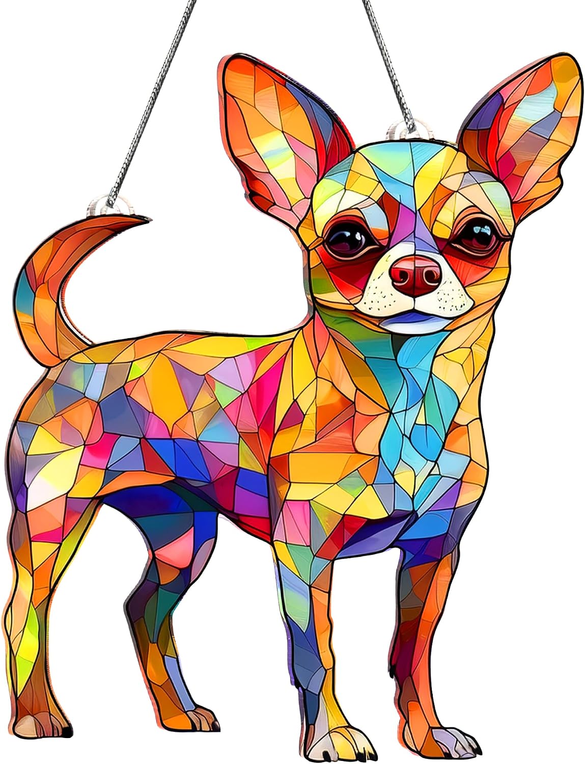 Adorable Dachshund Sun Catcher Hanging Ornament