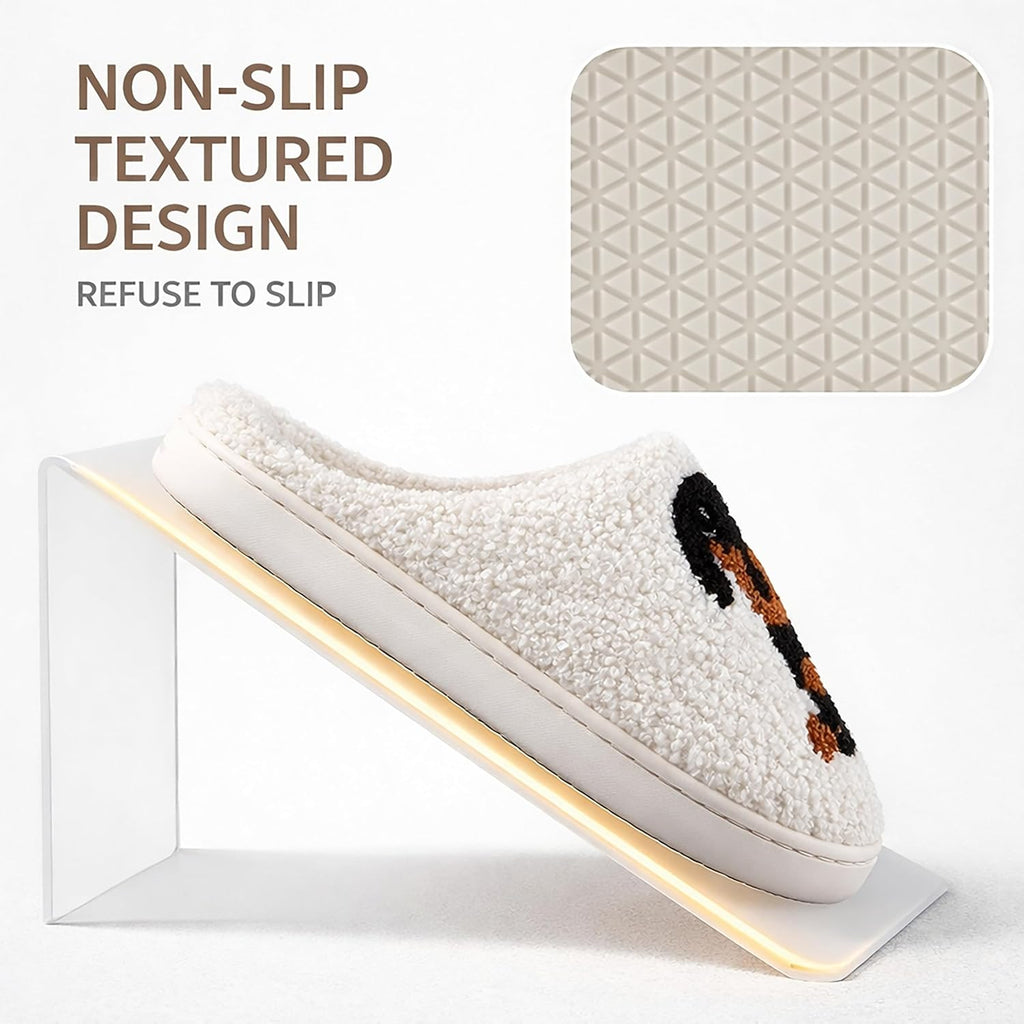 Dachshund Fuzzy Slippers - Cozy Non-Slip House Shoes
