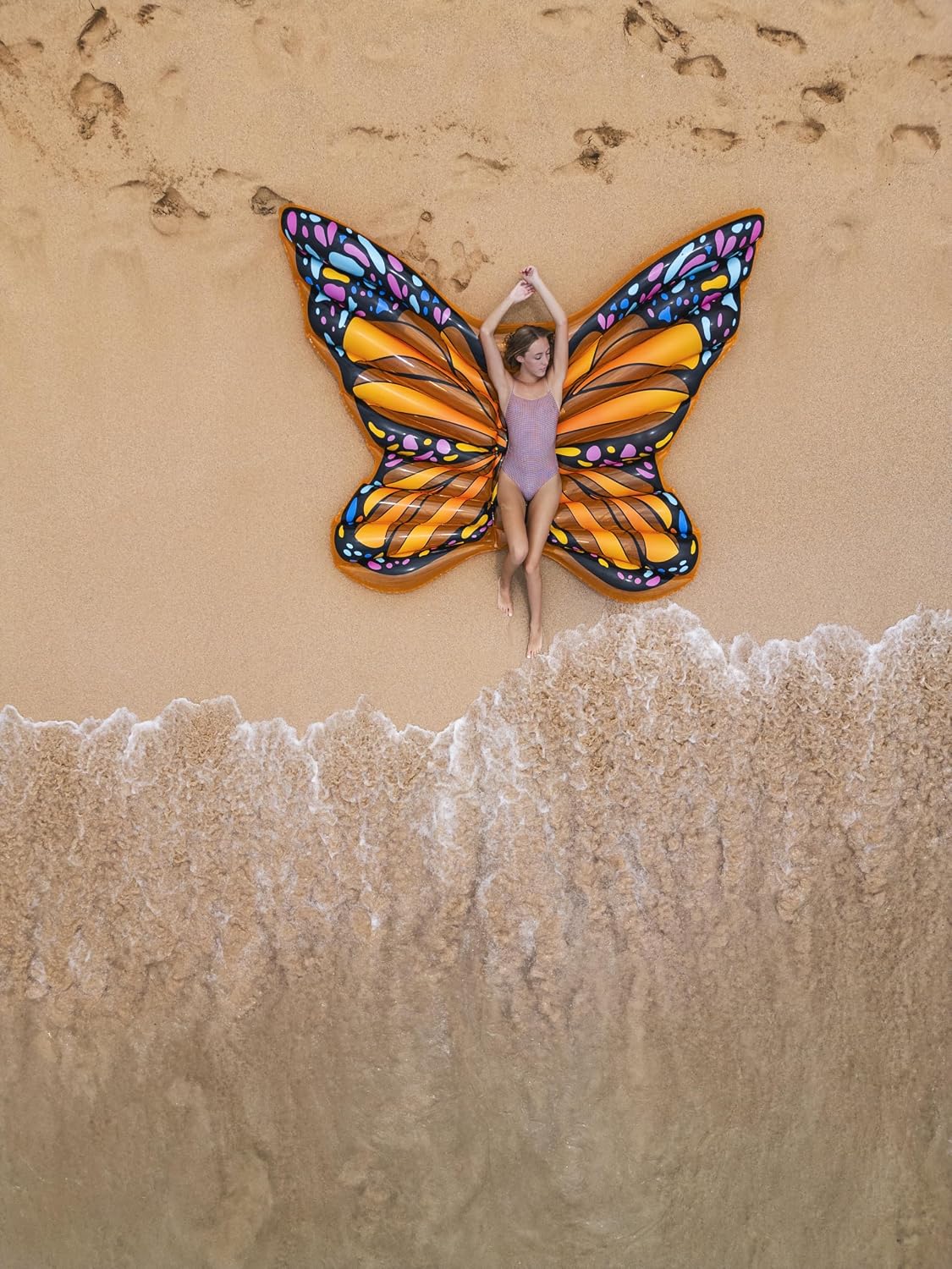 Giant Monarch Butterfly 2 Person Inflatable Pool Float