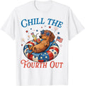 Chill The Fourth Out Dachshund 4th of July Patriotic Dog T-Shirt