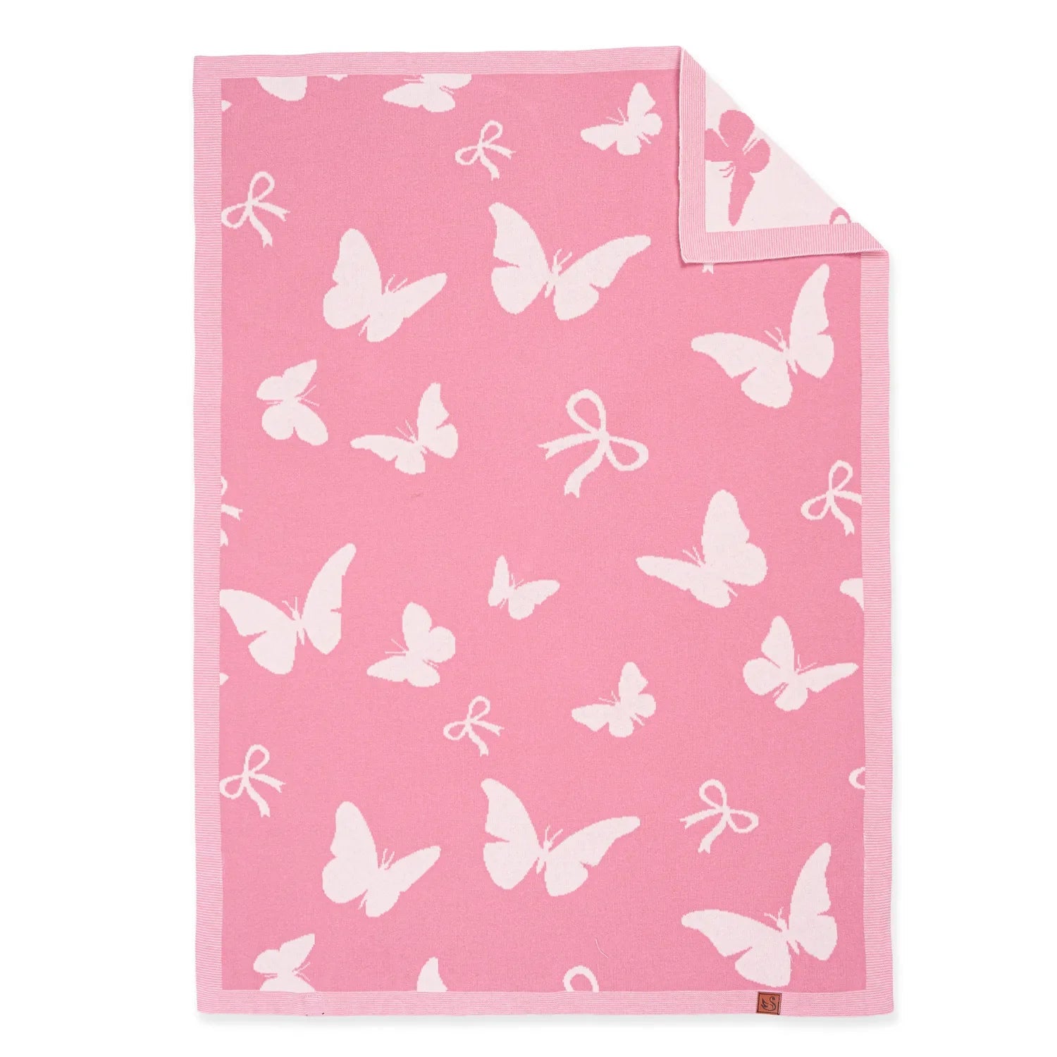 Butterfly Jacquard Knit Baby Blanket - Flutter & Fetch, Co.