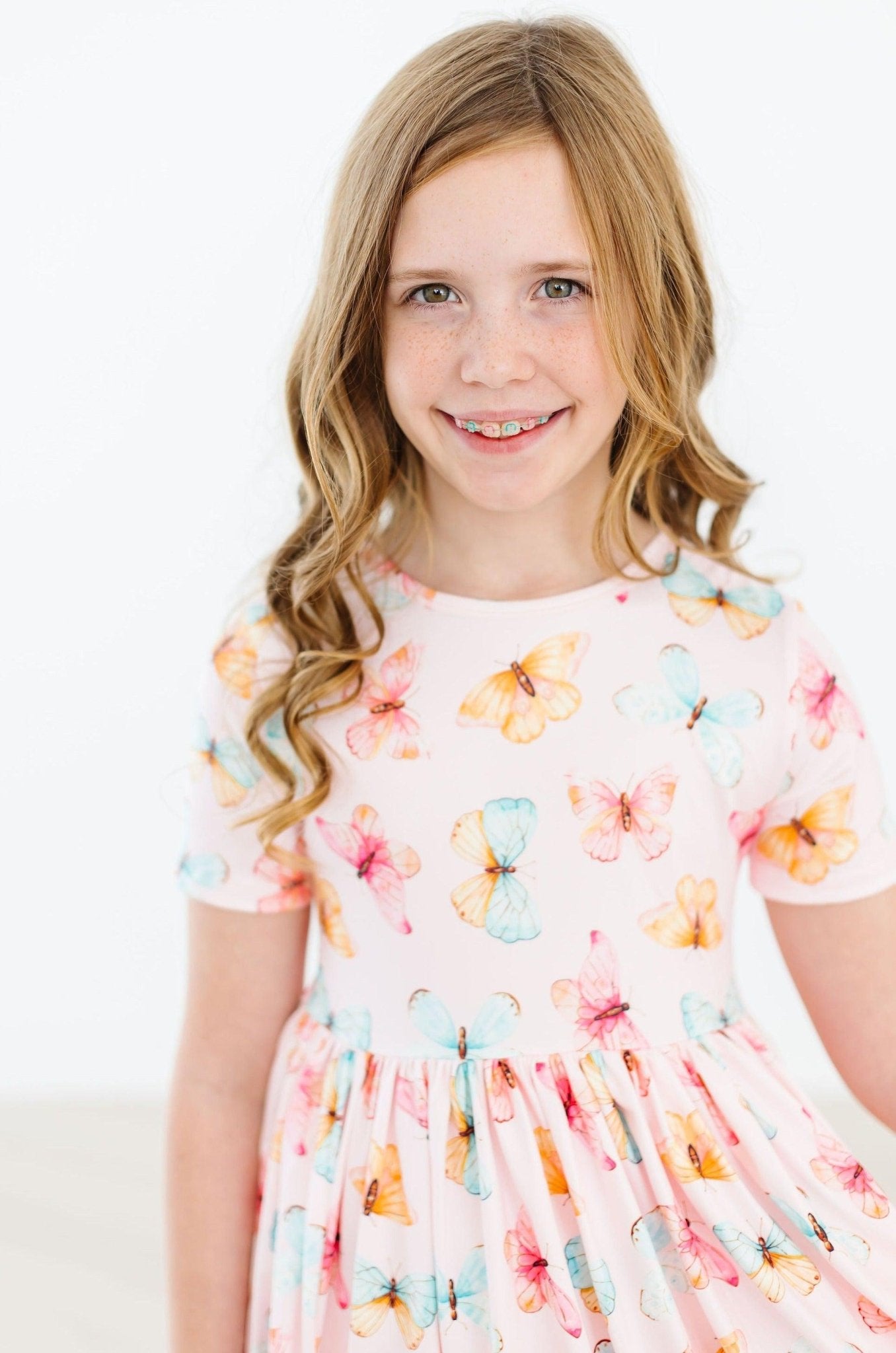 Butterfly Kisses S/S Pocket Twirl Dress - Flutter & Fetch, Co.