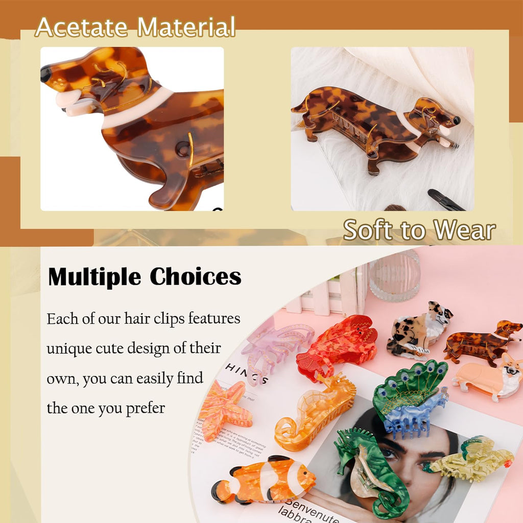 Dachshund Hair Clip - Flutter & Fetch, Co.