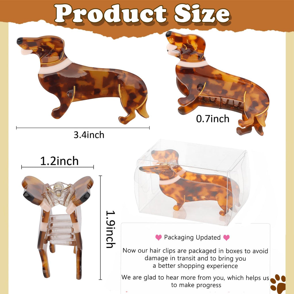 Dachshund Hair Clip - Flutter & Fetch, Co.
